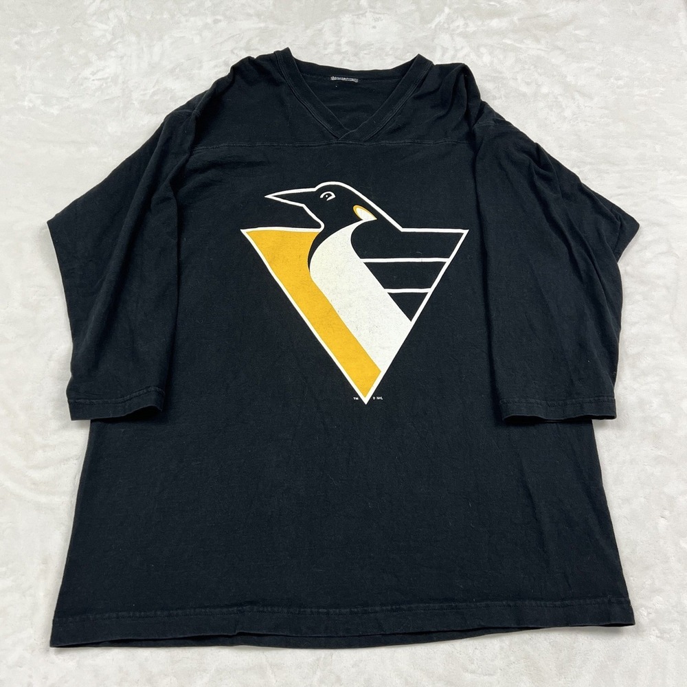 Vintage Pittsburgh Penguins Jersey Shirt Mens XL Black Mario Lemieux 66 NHL
